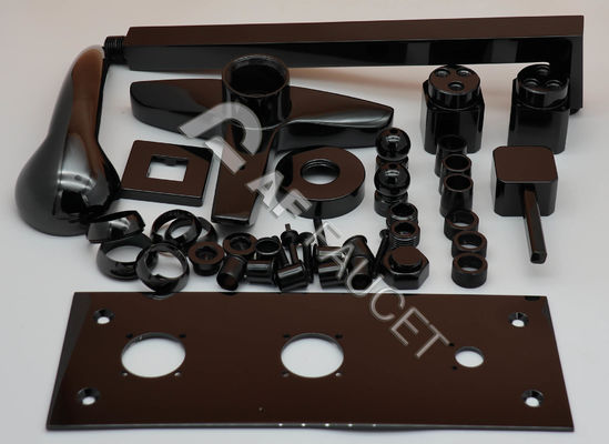 RTAS1612-PVD nero opaco,PVD Jet Black Coating Machine, Rubinetti in ottone Rivestimenti neri, Rubinetto in acciaio inossidabile, doccia ABS